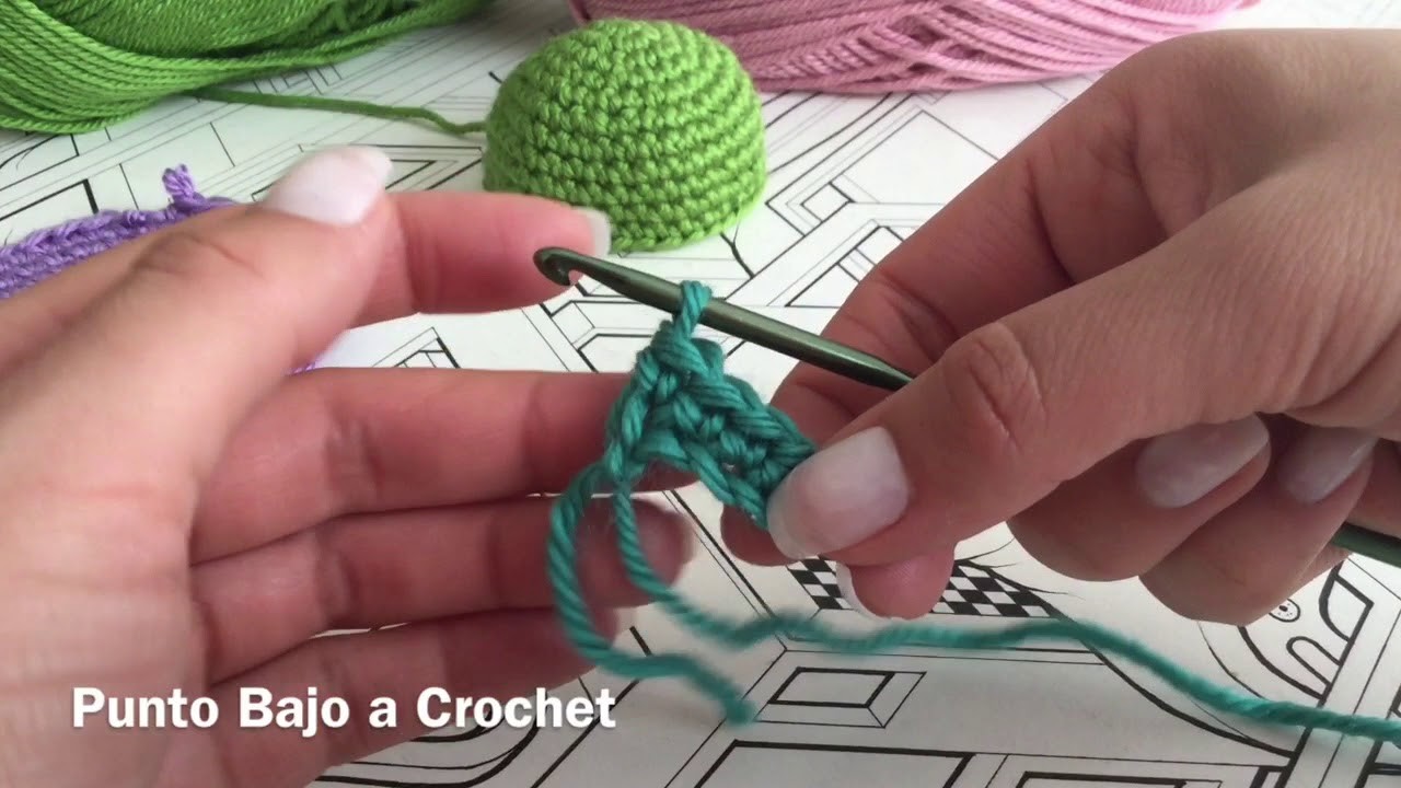 Punto Bajo A Crochet Single Stitch Crochet Curso B Sico Crochet Leccion