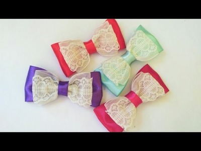 Ribbon Bow Ideas #6 | Baby Accesories DIY by Elysia Handmade