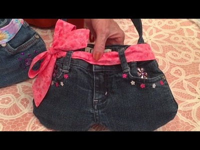 Sew Happy! DIY Jean Purse Using Recycled Jeans