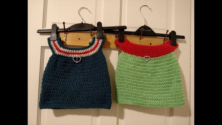 Simple Crochet Baby Dress.உல்லன் பேபி ட்ரெஸ் Tutorial for Absolute Beginners