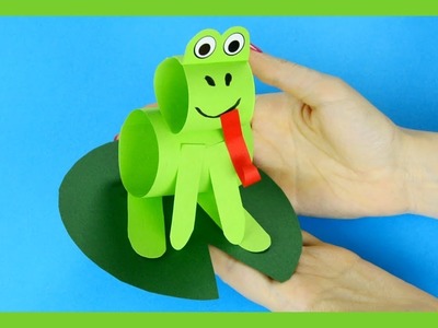 Simple Paper Frog Craft - Step by Step Tutorial