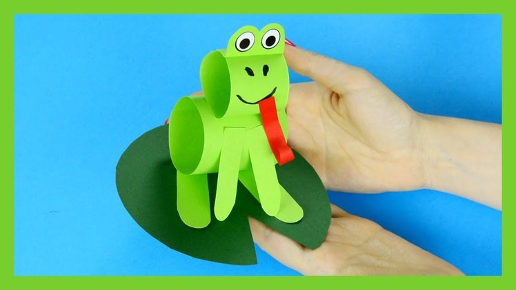 Simple Paper Frog Craft - Step by Step Tutorial