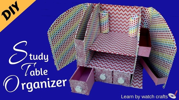 Study table organizer (DIY) | Learn By Watch Crafts