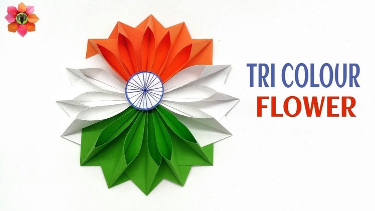 Tri Colour Flower for Republic Day | Independence Day - DIY Tutorial - 37