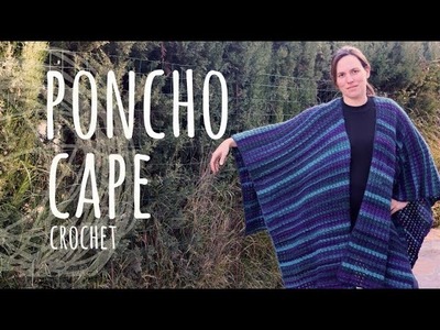 Tutorial Poncho | Cape Easy Crochet