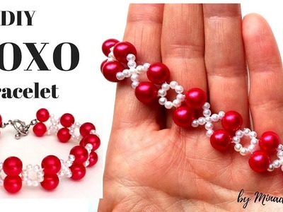 Xoxo Bracelet. DIY Valentine's Day Gift. Beading Tutorial