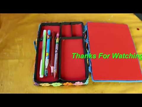Amazing! DIY Pencil Box | How To Make Pencil Case |  DIY Back To School Projects - School Supplies