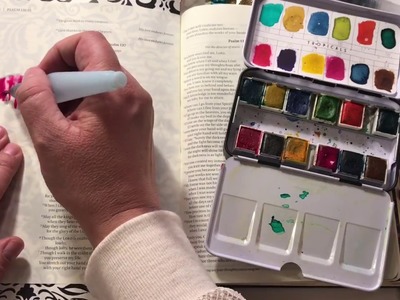 Bible Art Journaling How to use watercolor paint