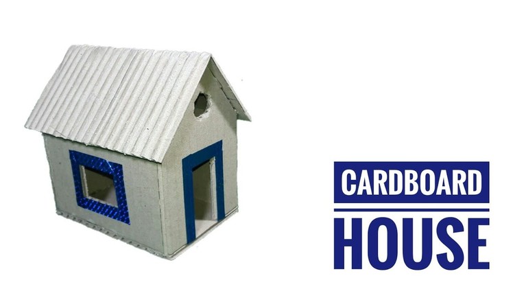 DIY Cardboard House | How To Make Cardboard House For School Project | Small Cardboard House