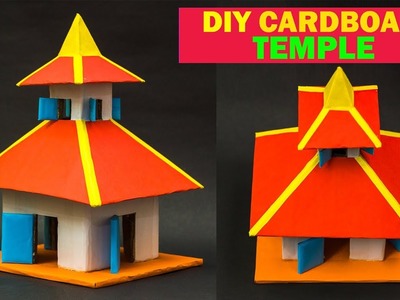 DIY Cardboard Temple | How To Make Cardboard Temple