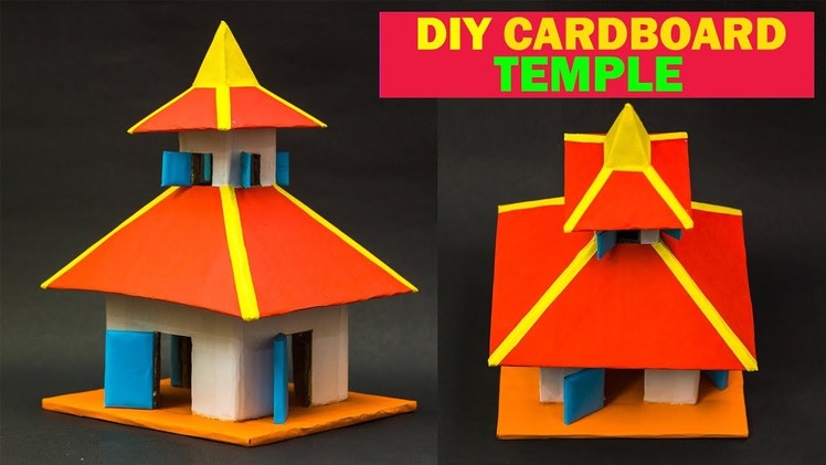 DIY Cardboard Temple | How To Make Cardboard Temple