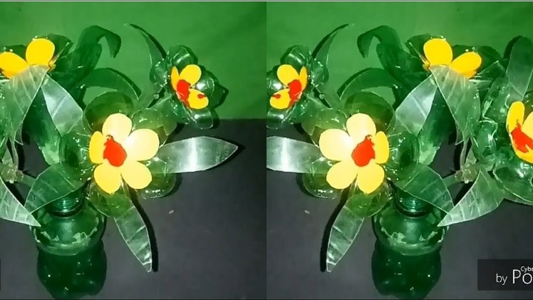 DIY.Easy how to make awesome flower vase making water bottle flowers from plastic bottle vase