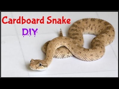 DIY | How To Make A Rattle Snake From Cardboard| Kids Toy | Cardboard Art ANd Craft Project Idea