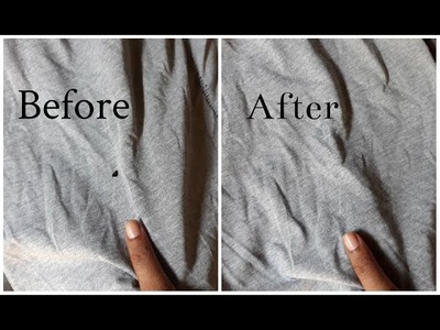 DIY How to Repair Holes In Clothes Without Stitching In 1 Min
