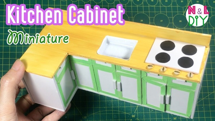 DIY Miniature Kichen Cabinets | How to make a Miniature Kitchen Cabinet