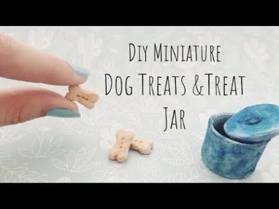 DIY Polymer Clay Dog Treats and Treat Jar - How to make Schleich dog treats