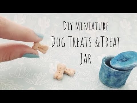 DIY Polymer Clay Dog Treats and Treat Jar - How to make Schleich dog treats