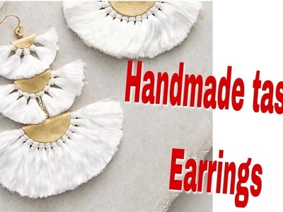 DIY Tassel Earring. How to make silk thread Tassel earrings at home. silk Thread earrings