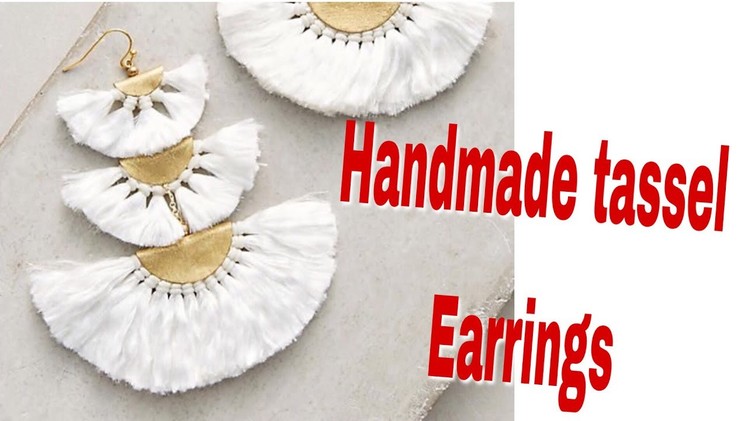 DIY Tassel Earring. How to make silk thread Tassel earrings at home. silk Thread earrings