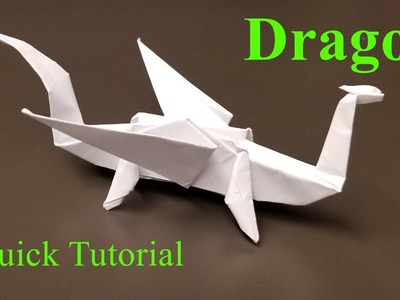 Easy Origami Dragon - How to Make an Origami Dragon, Quick Tutorial