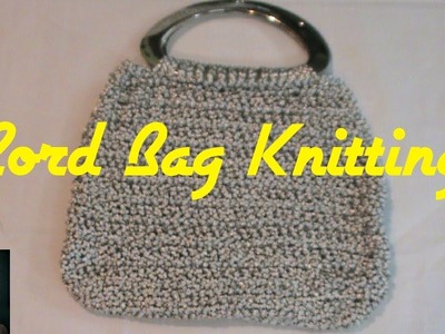 Handmade Dumru Cord Bag Knitting. Debjani Creations Tutorial