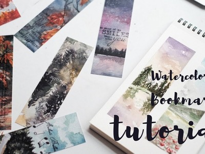 How I make my watercolor bookmarks. Tips+Process