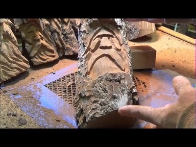 How to Carve Cottonwood Bark With Power