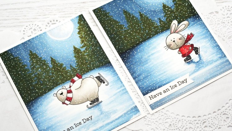 How to Color a Winter Scene with Copic Markers