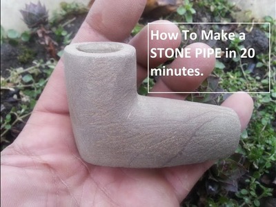 How to Craft a Stone Native American Style Pipe Art Project