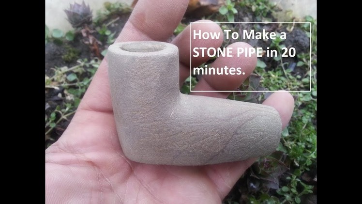 How to Craft a Stone Native American Style Pipe Art Project