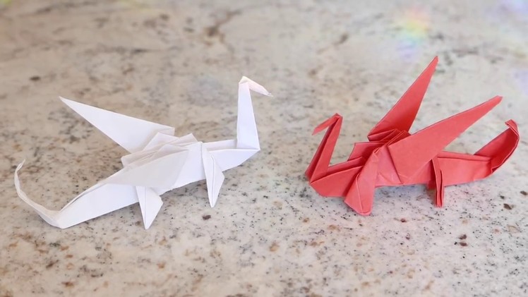 How to Create a Red Origami Dragon