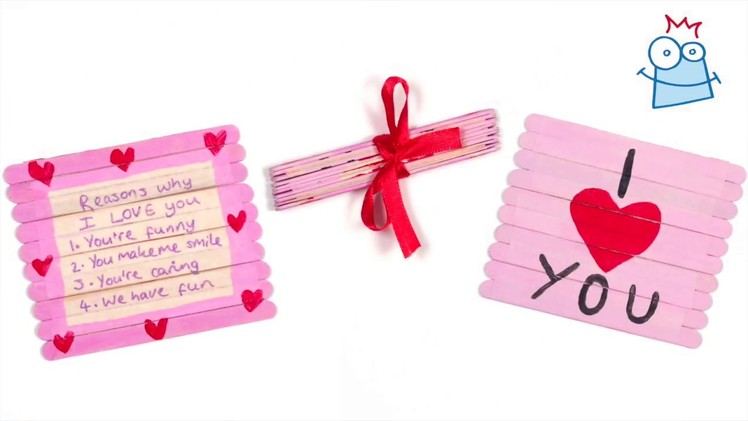 How To Create A Valentine Folding Pop Stick Card