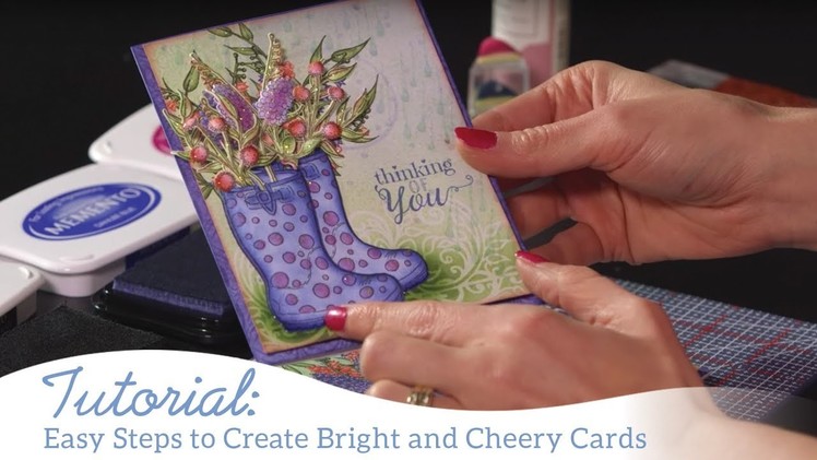 How to Create Bright and Cheery Cards using the Singing In The Rain Collection