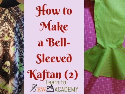 How to Cut Bell Sleeves & Sew Kaftan Dress | Make Kaftan Dress with Bell Sleeves (2)