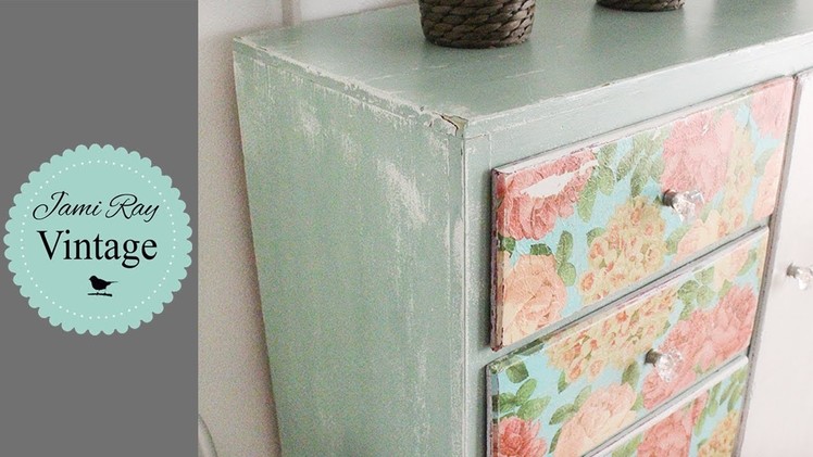 How to Decoupage | Farmhouse Napkin Dresser