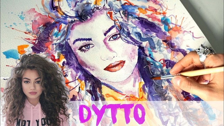 HOW TO DRAW DYTTO - WATERCOLOR PAINTING