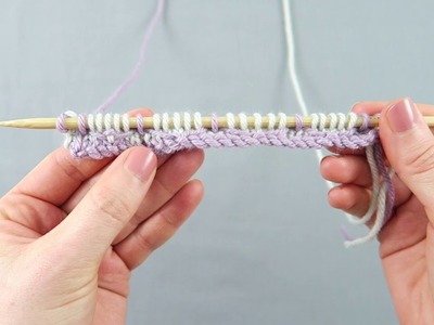 How to knit 2-Colour Lattice Stitch
