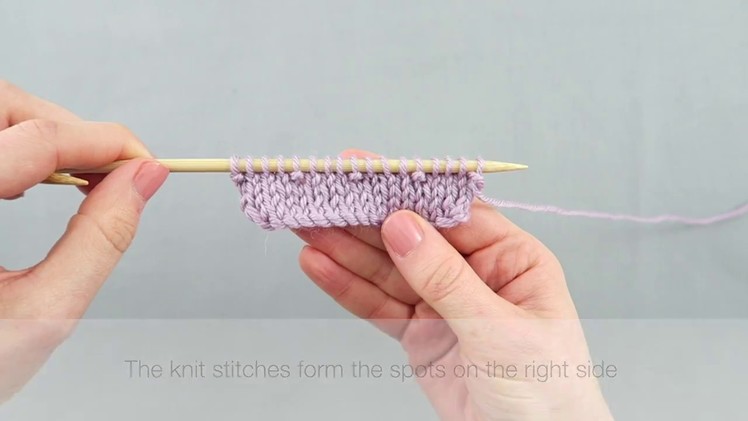 How to knit Spot Stitch