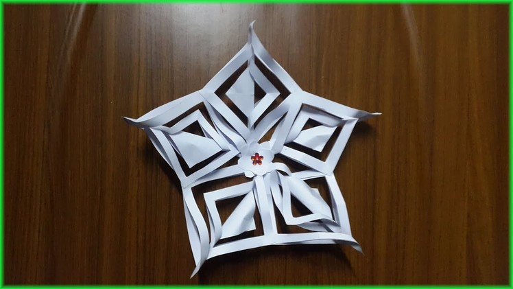 How to make 3D Paper Snowflake or Flower