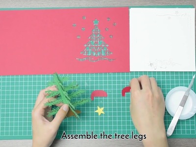 How to make a 3D Pop Up Christmas Tree Card - Paper Color | 3D Pop Up Cards Manufacturer