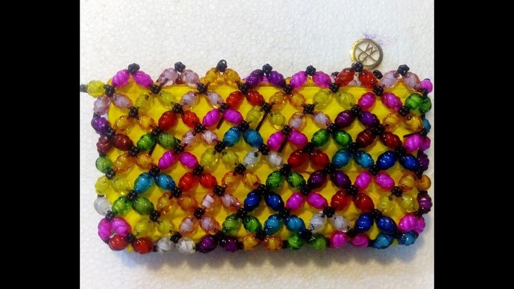 How to make a beaded beti bag.amazing hand bag.part:2