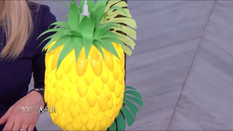How To Make a DIY Pineapple Lamp - Pickler & Ben
