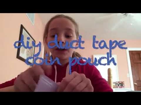 How to make a duct tape coin pouch