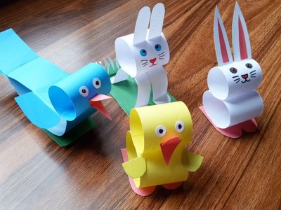 How to make a paper animals.Origami animals for kids.