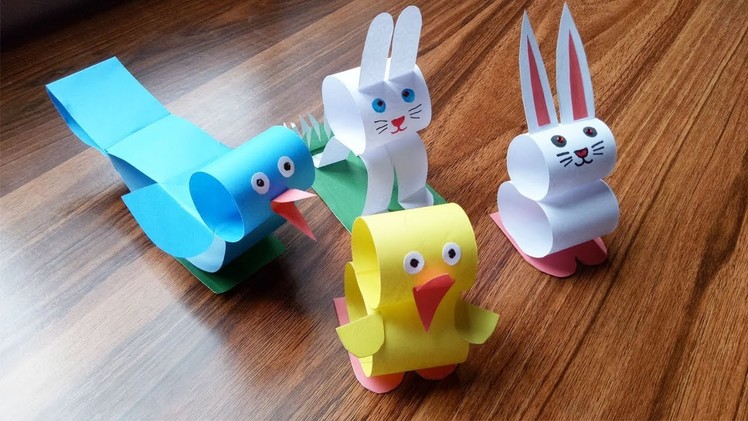 How to make a paper animals.Origami animals for kids.