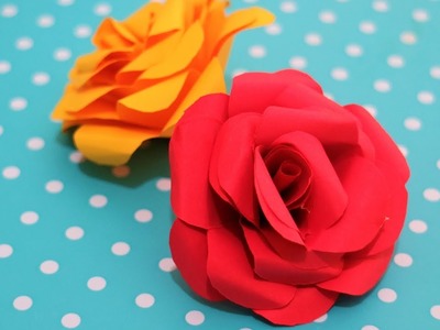 How to make a realistic Paper Rose very easy step by step origami tutorial