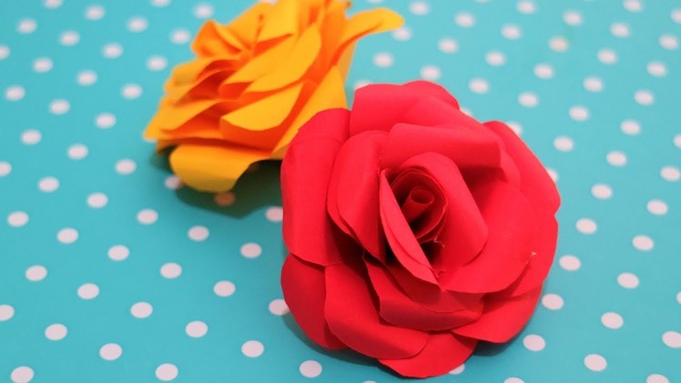 How to make a realistic Paper Rose very easy step by step origami tutorial
