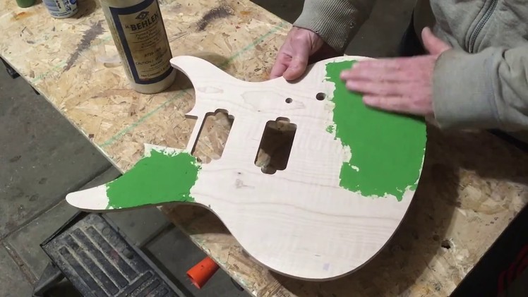 How To Make A Solid Color Inlay Design On A Guitar