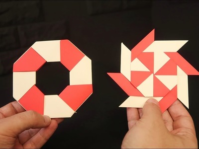 How to make a transformable NINJA STAR. Origami Crafts & DIY