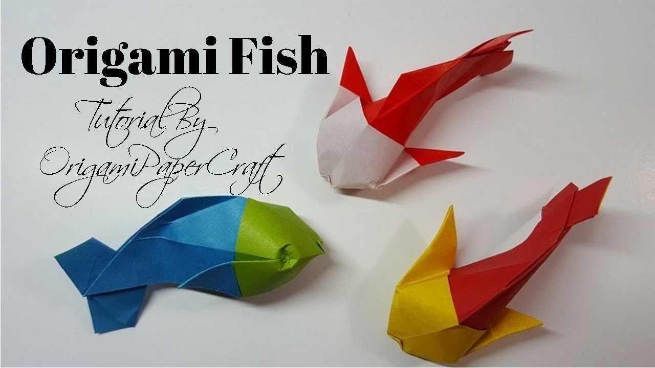 How To Make an Origami Fish, Tutorial By OrigamiPaperCraft